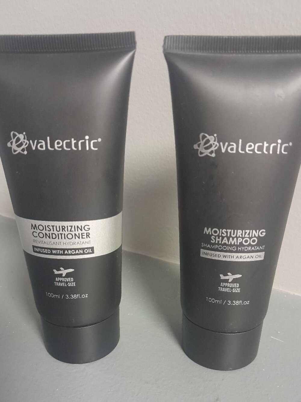 Evalectric Moisturizing Shampoo&Conditioner Set-Argan oil-3.38 fl oz/100 ml Each